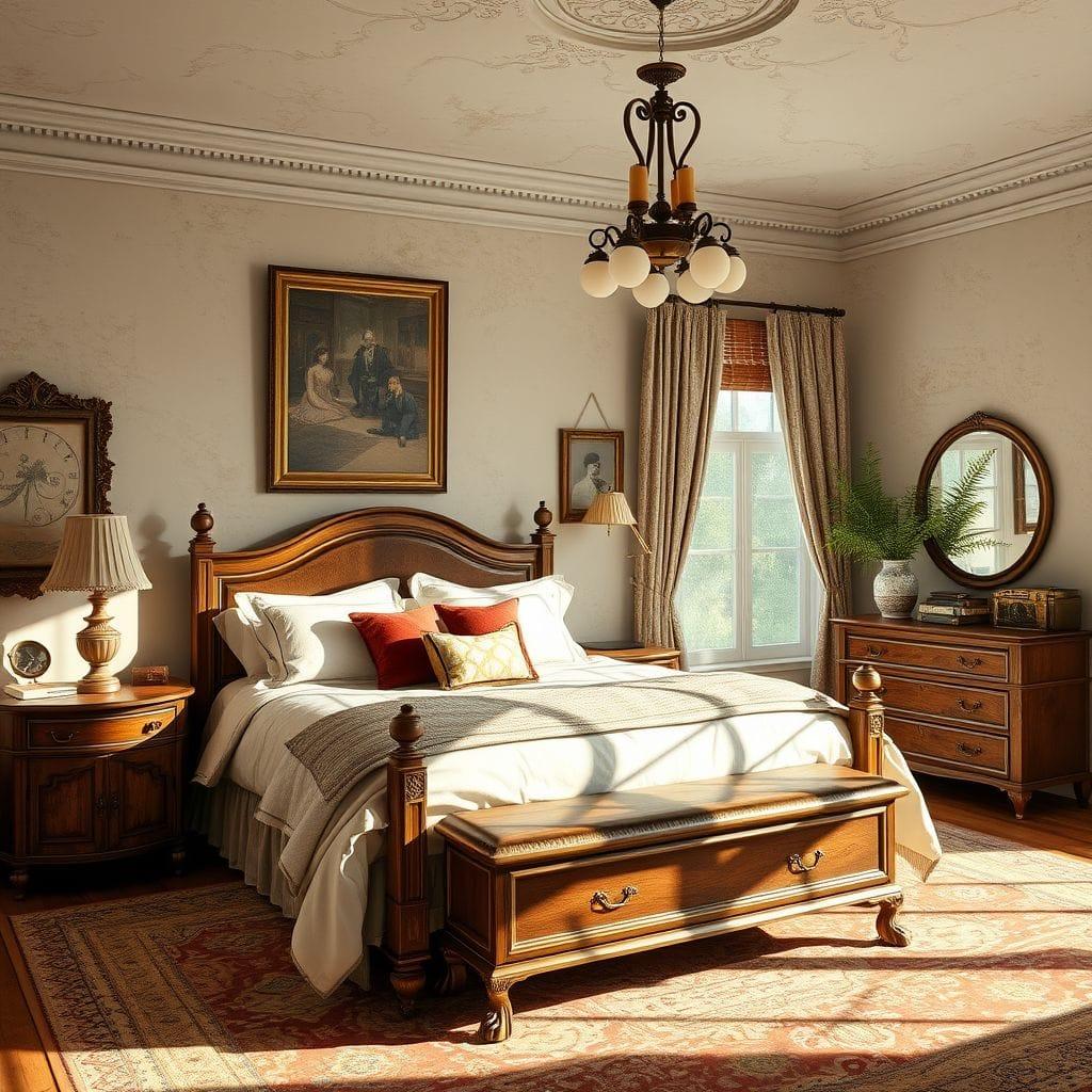 Vintage master bedroom - AI Generated