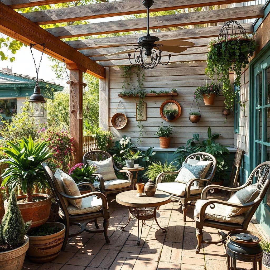 Vintage outdoor garden - AI Generated
