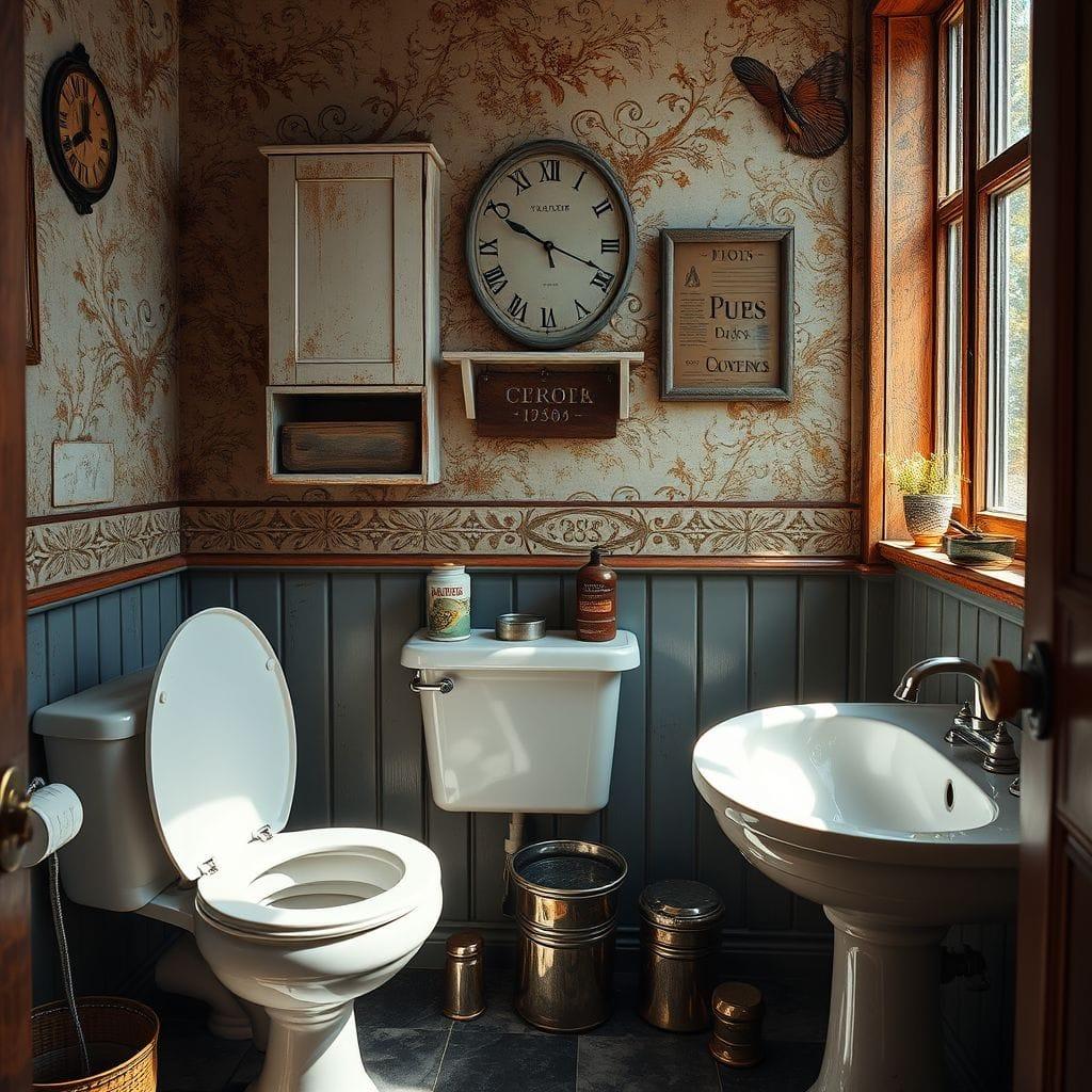 Vintage toilet - AI Generated