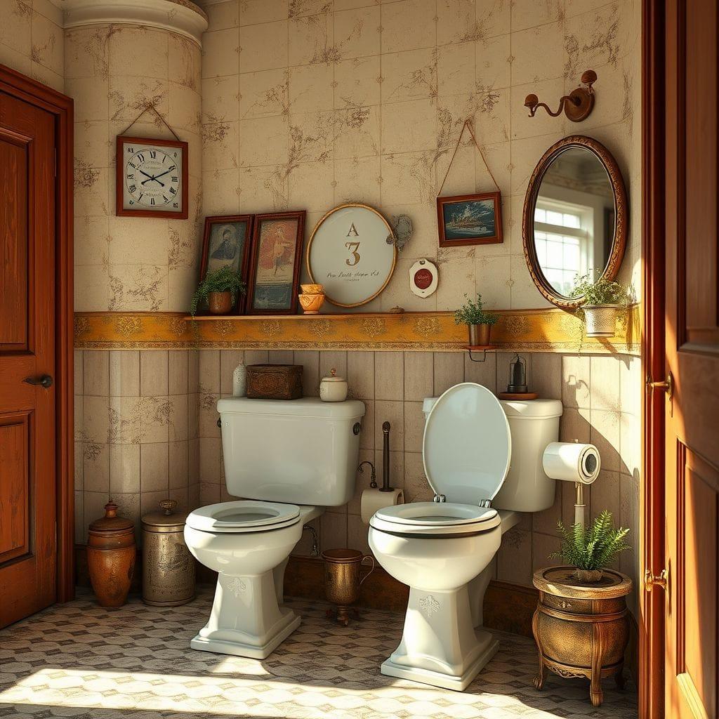 Vintage toilet - AI Generated