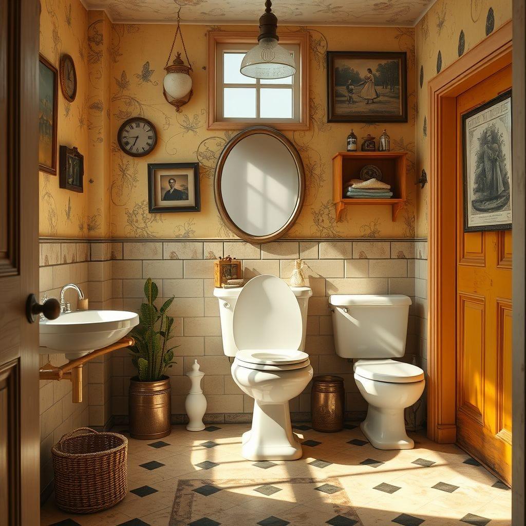 Vintage toilet - AI Generated