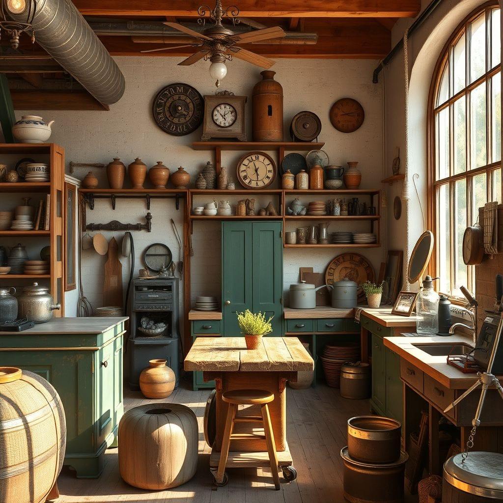 Vintage workshop - AI Generated