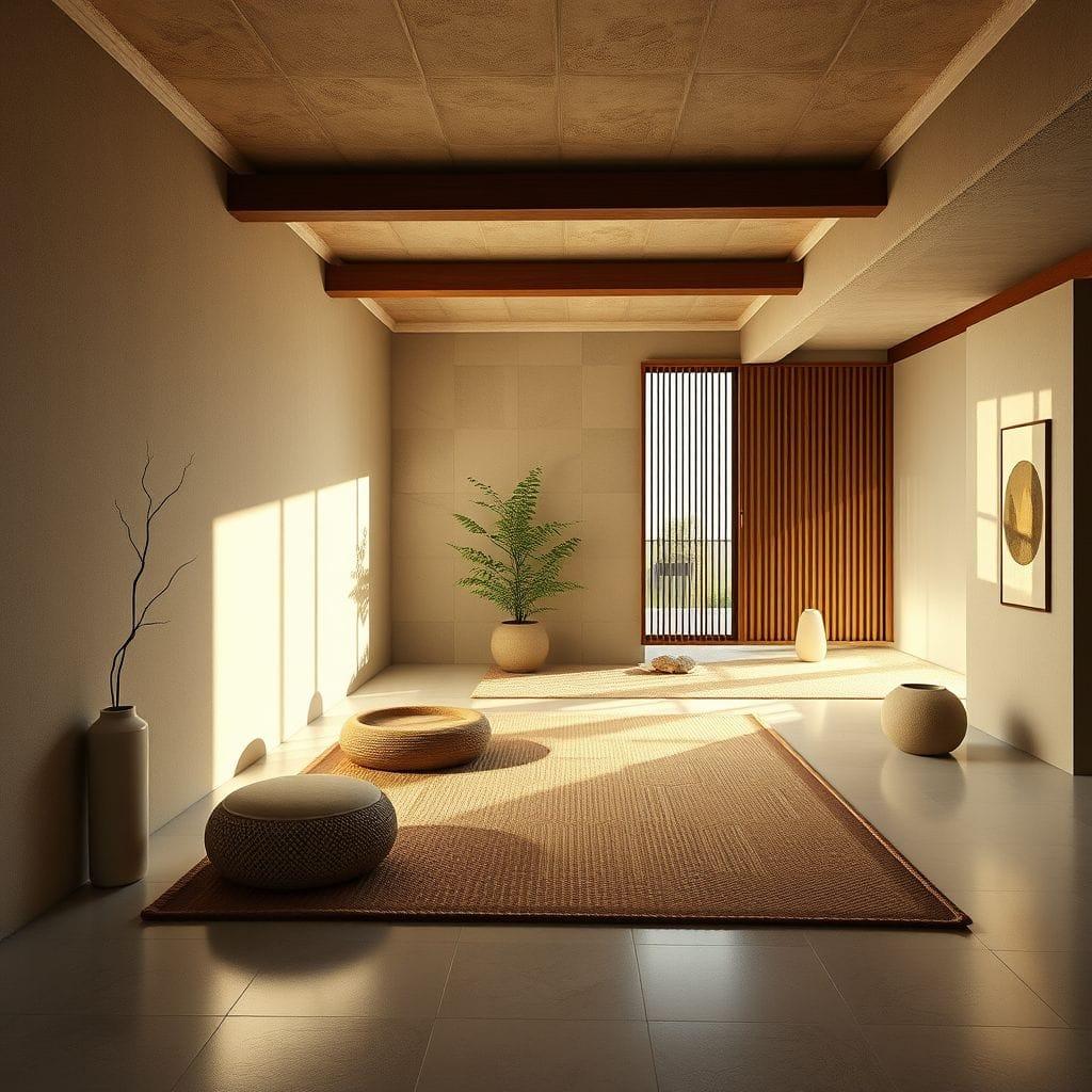 Zen basement - AI Generated