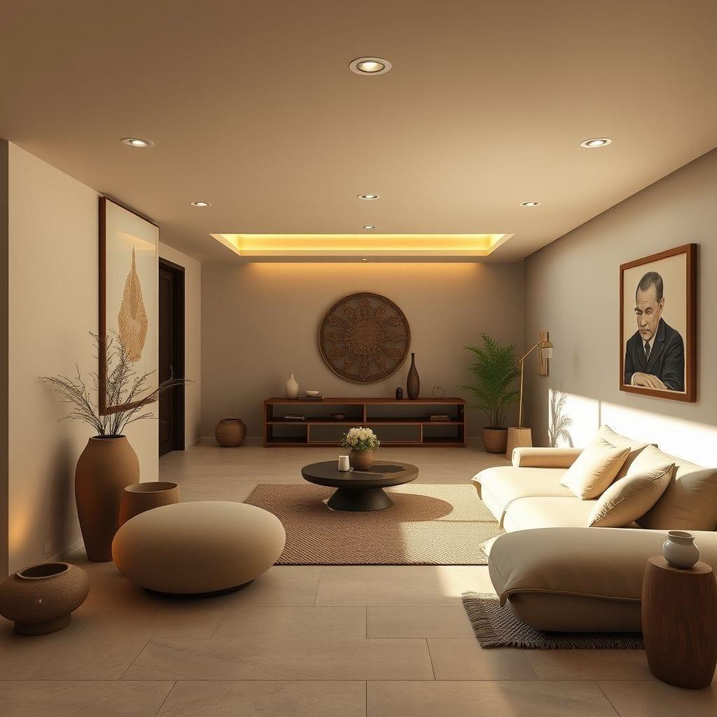 Zen basement - AI Generated