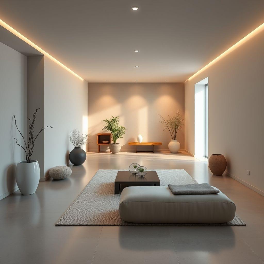 Zen basement - AI Generated
