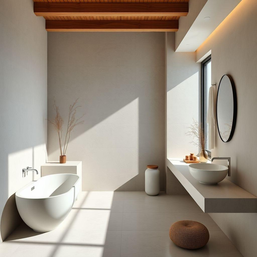 Zen bathroom - AI Generated