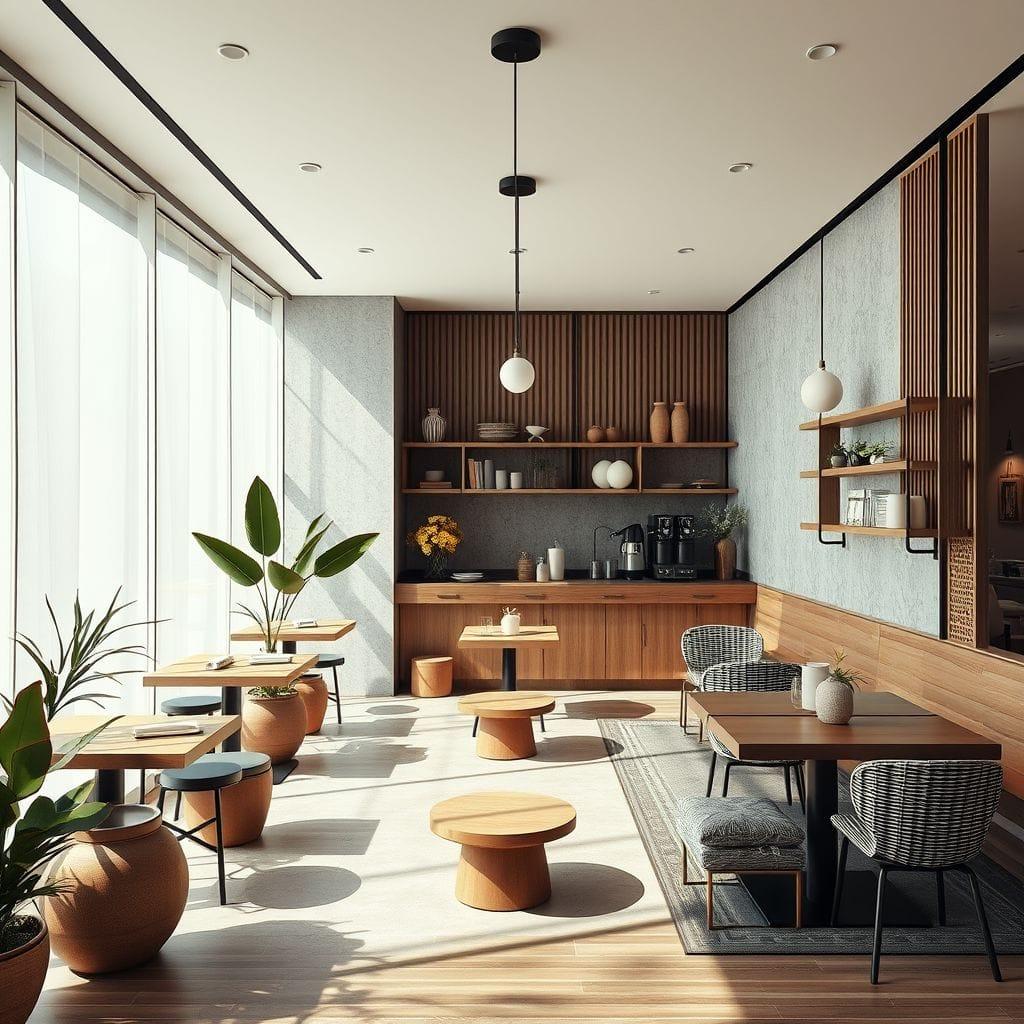 Zen coffee shop - AI Generated
