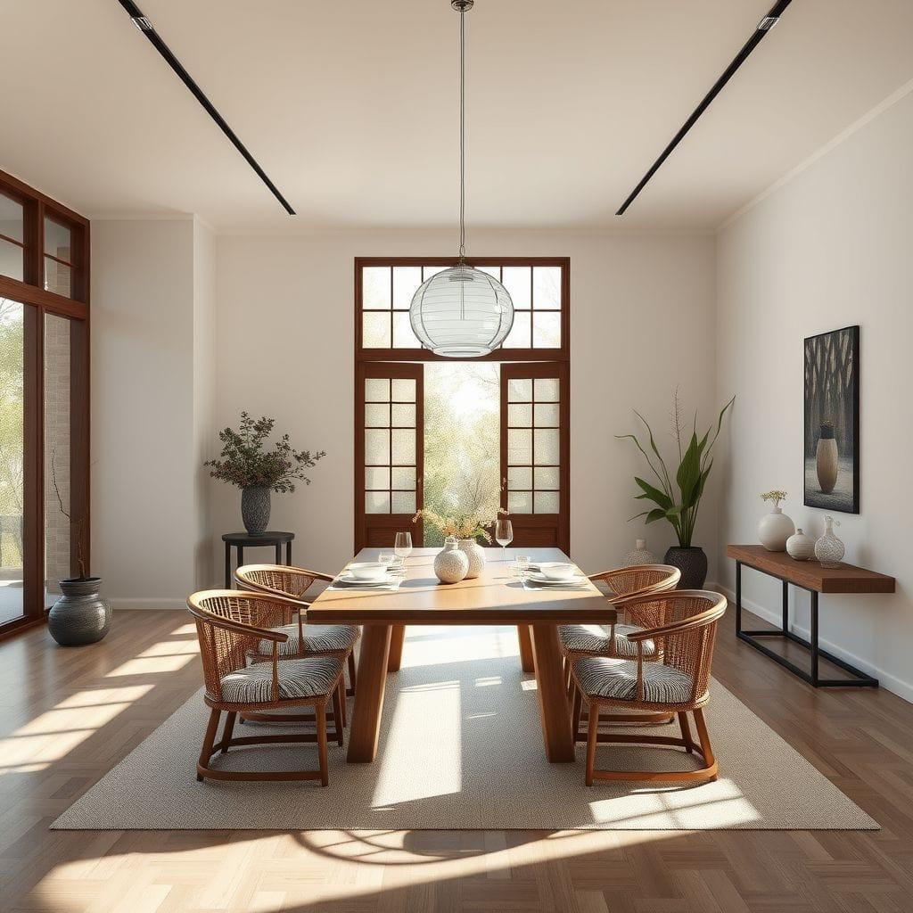 Zen dining room - AI Generated