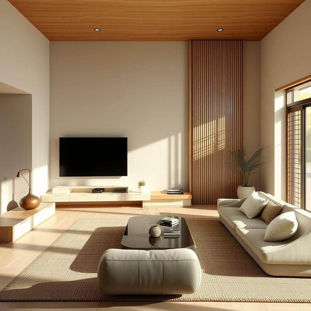 Zen entertainment room - AI Generated