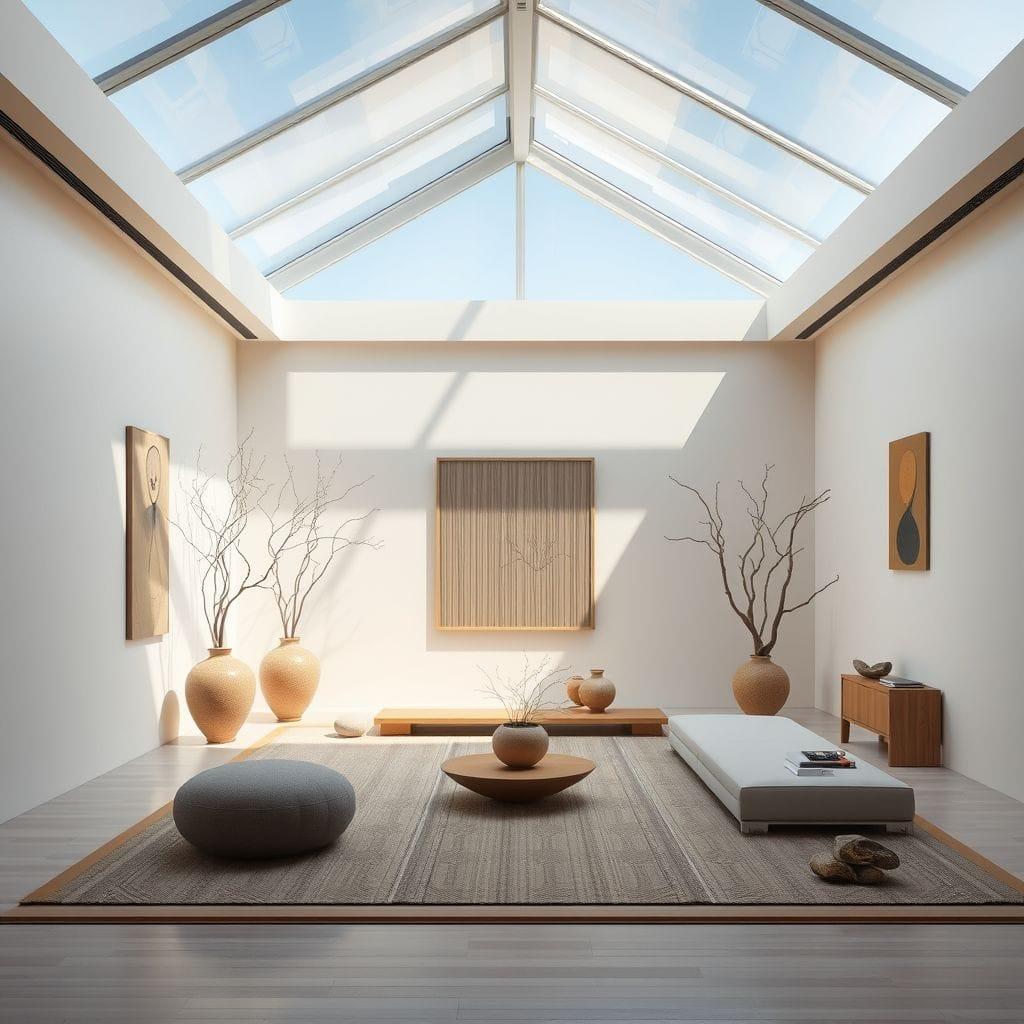 Zen exhibition space - AI Generated