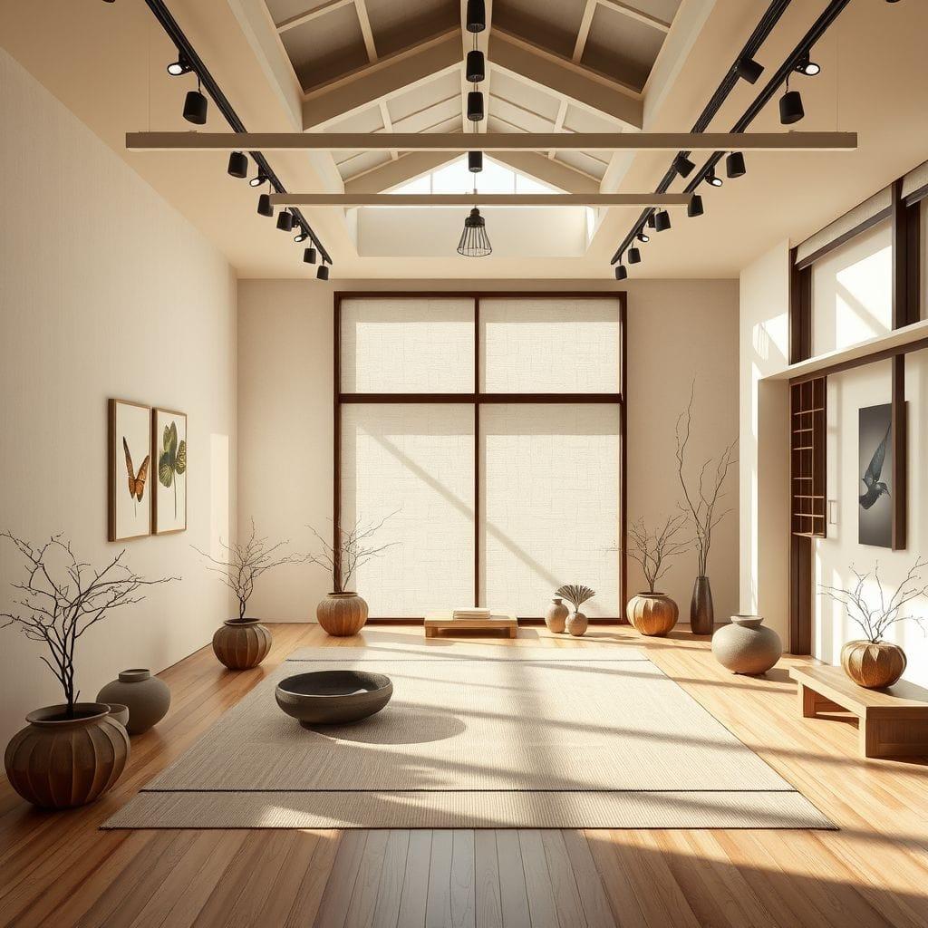 Zen exhibition space - AI Generated