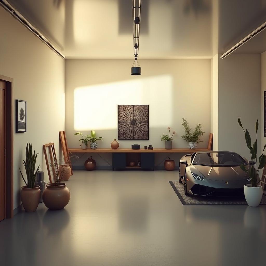 Zen garage - AI Generated