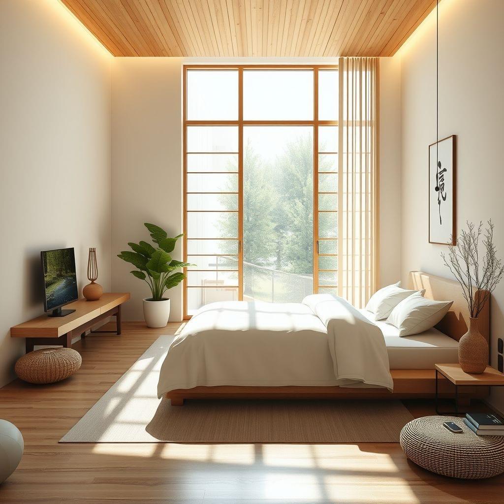 Zen guest room - AI Generated
