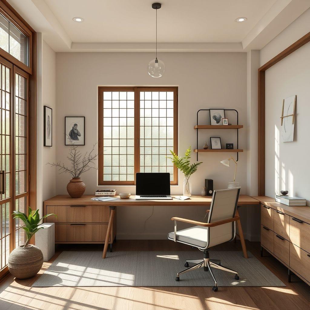 Zen home office - AI Generated