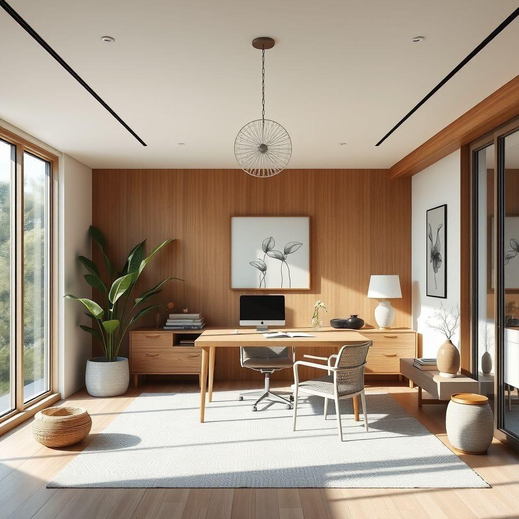 Zen home office - AI Generated