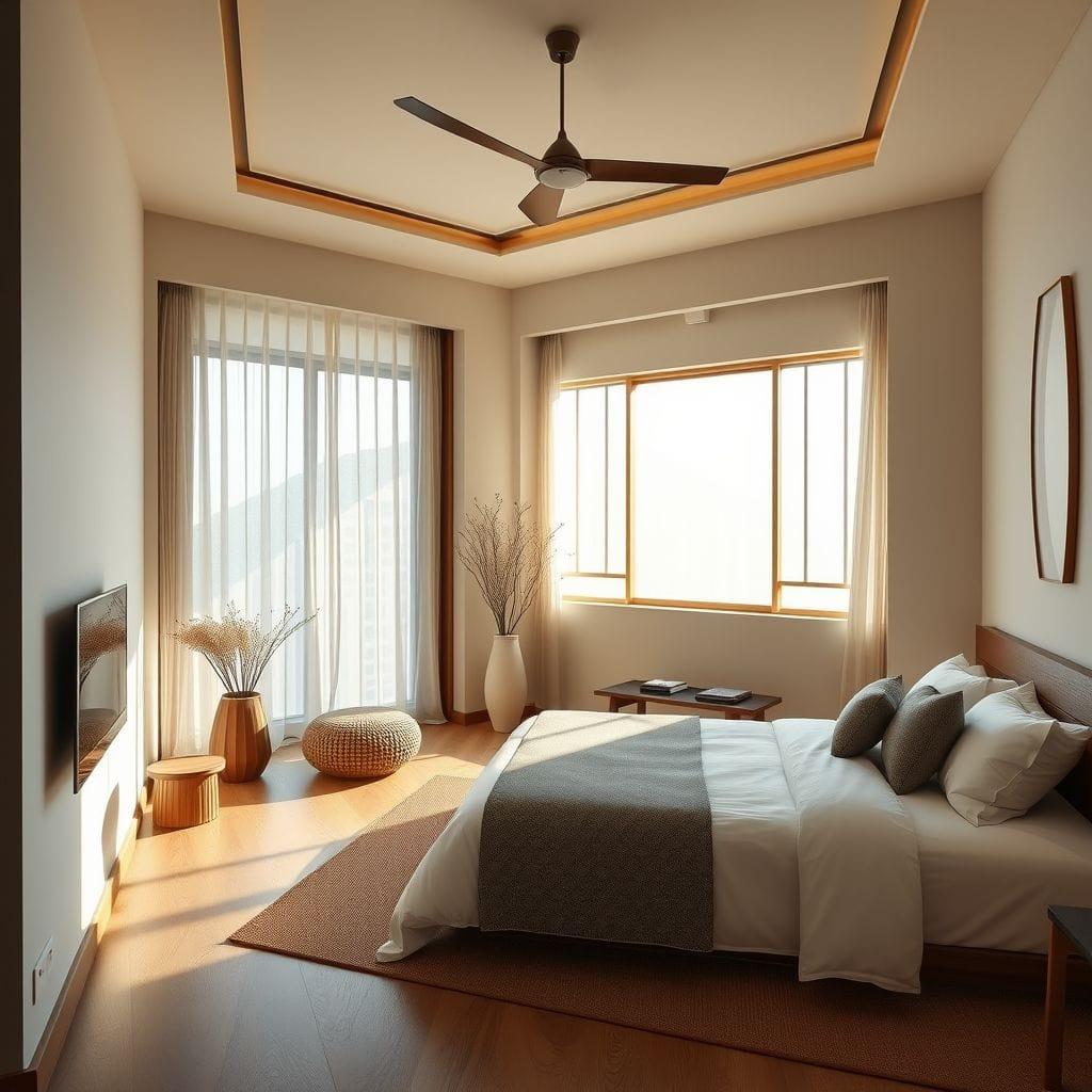 Zen hotel room - AI Generated