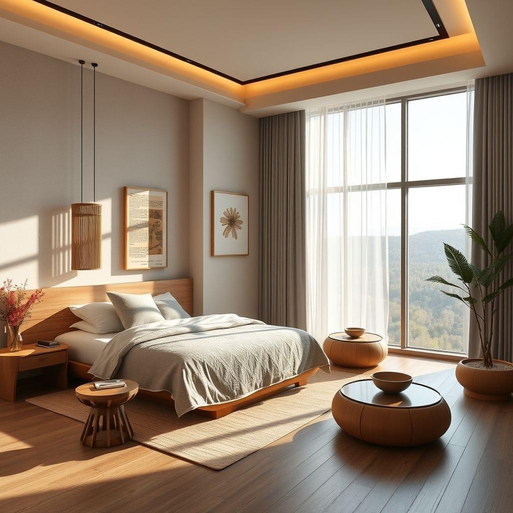 Zen hotel room - AI Generated