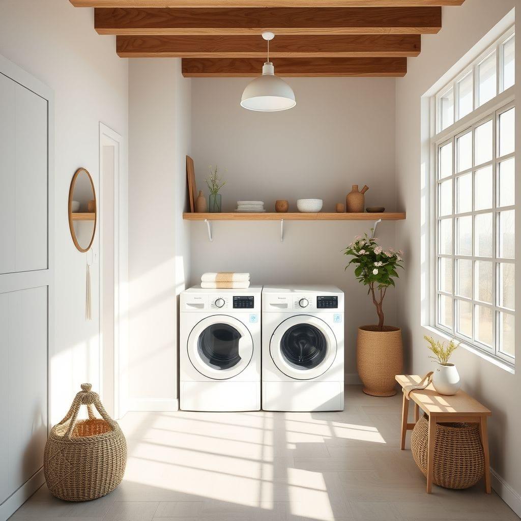 Zen laundry room - AI Generated