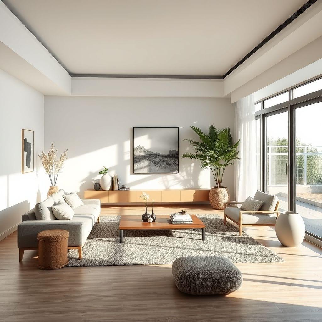 Zen living room - AI Generated