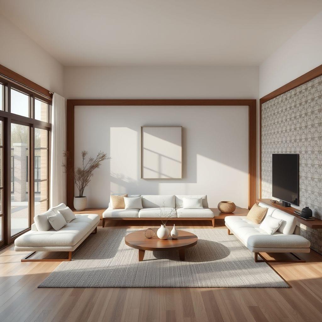 Zen living room - AI Generated
