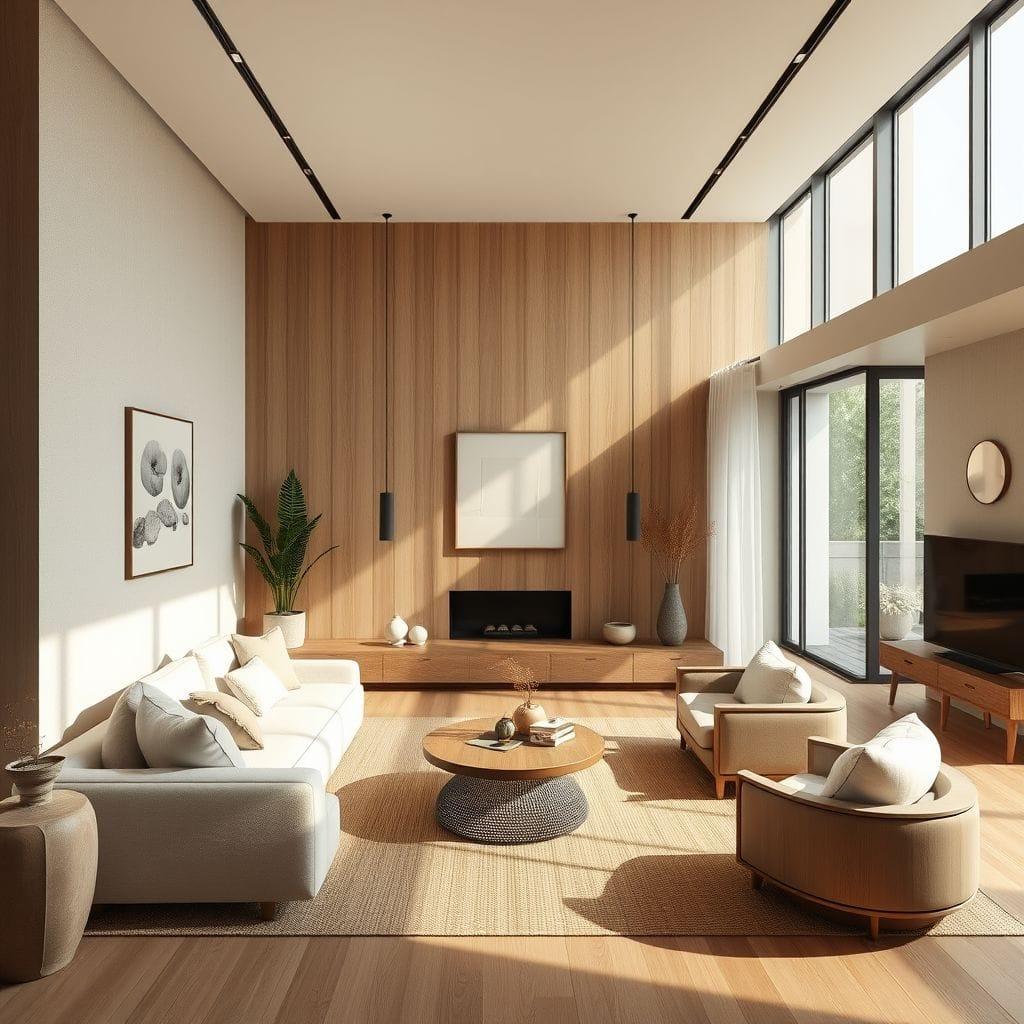 Zen living room - AI Generated