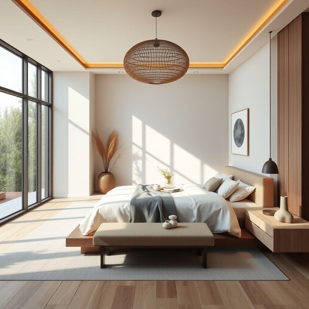 Zen master bedroom - AI Generated