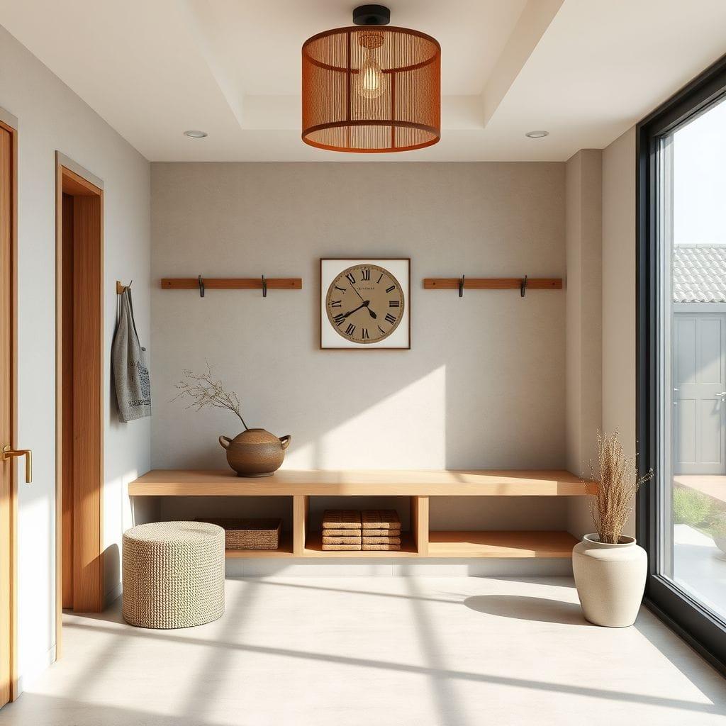 Zen mudroom - AI Generated