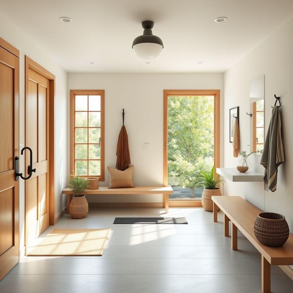 Zen mudroom - AI Generated
