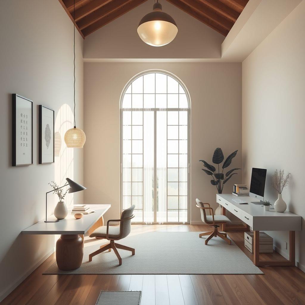 Zen study room - AI Generated