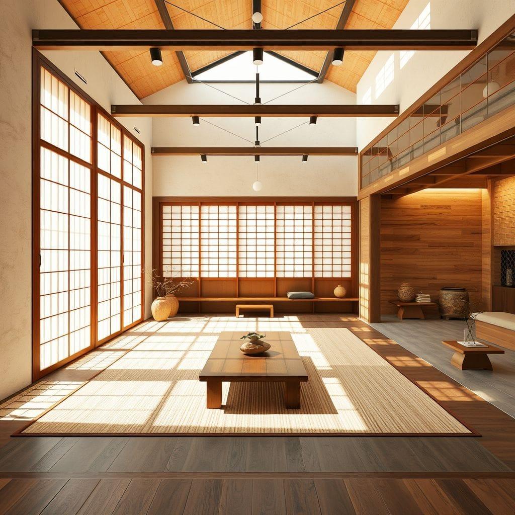 Japanese Design exhibition space - AI Generated